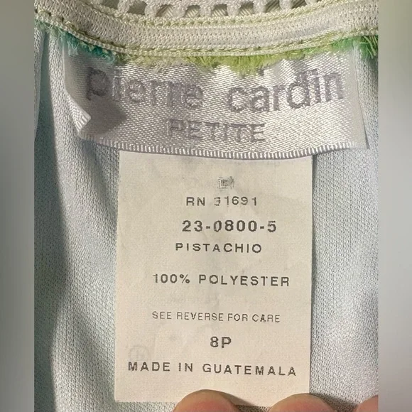 EUC Skirt: Large Floral Pattern on Soft Lime Green, Pull-On, Vintage c. 1990s - Picture 2 of 11